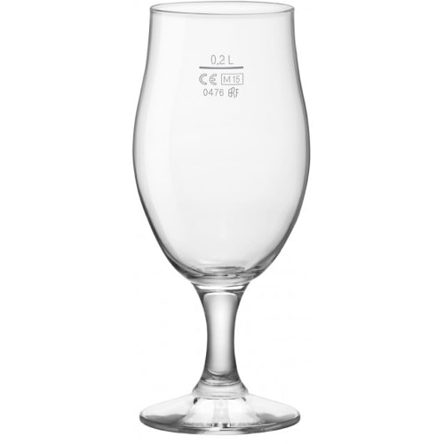 12x Executive Biertulpe 0,2l /-/ mit Füllstrich * - Bormioli Rocco