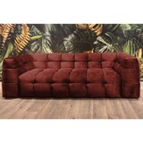 thumbnail of Sofá KAWOLA ROSARIO de 2 plazas de terciopelo burdeos