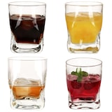 thumbnail of 12x Frosty Whisky-Gläser 250ml Tumbler D.O.F. Glas Scotch dicker Boden Relief