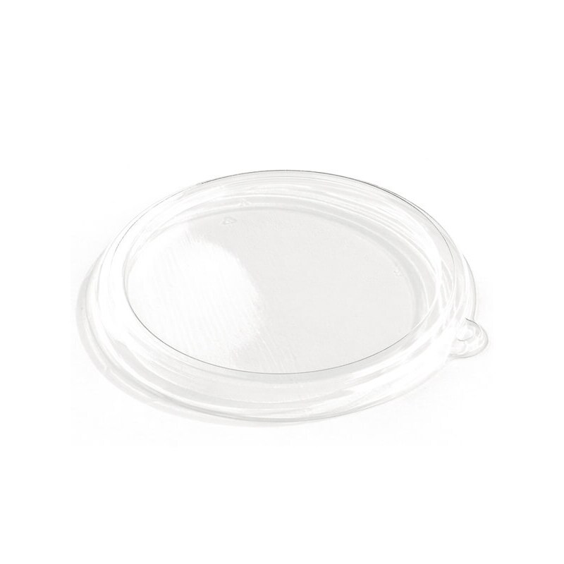 150x Deckel, RPET, klar, rund, 210mm