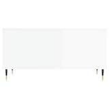 thumbnail of Table basse Blanc brillant 90x44,5x45 cm Bois d'ingénierie Modèle Milan Premium