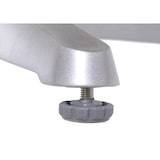 thumbnail of METRO PROFESSIONAL Mesa bistro Lynx, aluminio/madera de eucalipto, 60 x 60 cm, cuadrada, plata