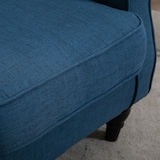 thumbnail of HOMCOM sillón orejero moderno, butaca de salón con reposabrazos y patas de madera, sofá individual carga 160 kg, para oficina, sala de estar, azul