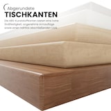 thumbnail of Bisley Tischplatte 180x80 cm in weiß, Schreibtischplatte aus Holz, Holzplatte, Spanplatte kratzfest beschichtet mit ABS-Kante für DIY Homeoffice