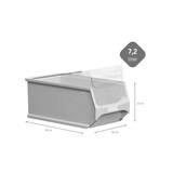 thumbnail of PROREGAL 10x Graue Sichtlagerbox 4.0 mit Abdeckung | HxBxT 15x20x35cm | 7,2 Liter | Sichtlagerbehälter, Sichtlagerkasten