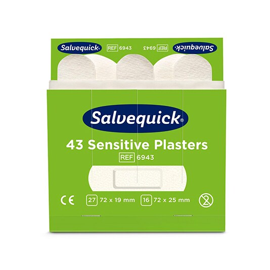 60 Sets `Cederroth` Salvequick Sensitive Pflaster (43 Stück) weiss