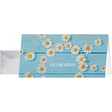 thumbnail of Gutschein-Karten inkl. transparenter Umschläge, Daisy, Glanzkarton