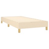 thumbnail of vidaXL Boxspringbett mit Matratze & LED Creme 90x200 cm Stoff