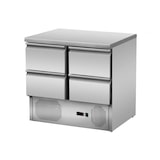 thumbnail of Skyrainbow Kühltisch mit 4 Schubladen, Unterbaukühlung, 90x70