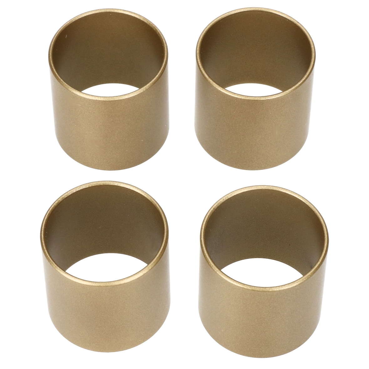 Justinus LifeStyle 4er Set Serviettenringe aus Edelstahl gold – 475-120