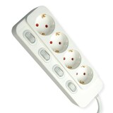 thumbnail of VALUE 4-fach Steckdosenleiste mit Einzelschaltern, weiß, 1,5 m