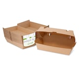 thumbnail of greenbox - Takeaway dozen met klepdeksel 24,8 x 13 x 7,5 cm, kraft karton, bruin, 200 St.