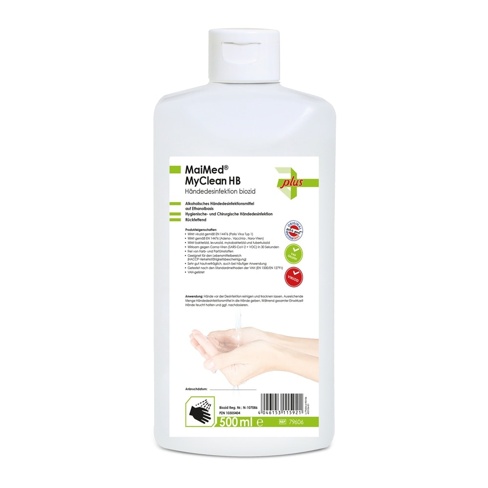 MaiMed MyClean HB - Händedesinfektionsmittel - 18 x 500ml - Handdesinfektion