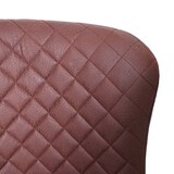 thumbnail of Sgabello da bar HWC-H79, sgabello da banco, poggiapiedi in metallo vintage ~ tessuto/tessuto marrone