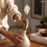 thumbnail of LAYBA Künstliche Calla 63 cm weiß Kunstblume für Vase