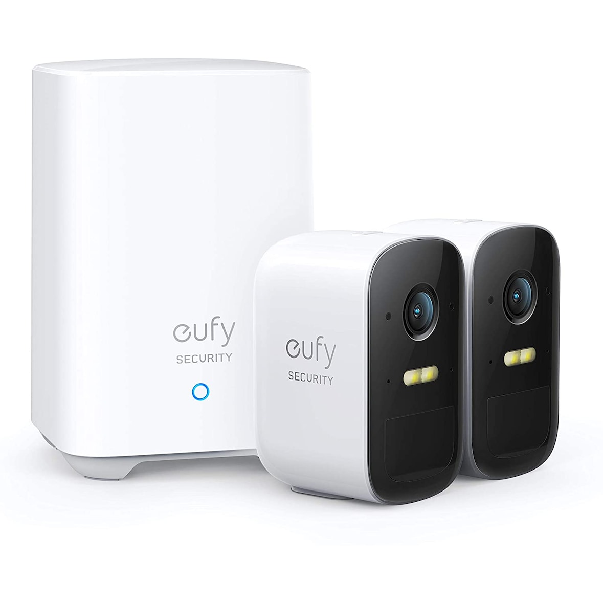 Anker eufy Security eufyCam 2C kabelloses Sicherheitssystem, Doppel-Kamera-Set, 1080p, Nachtsicht, Weiß