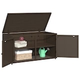 thumbnail of vidaXL Gartenschrank Braun 110x55x60,5 cm Poly Rattan