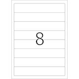 thumbnail of Herma Ordnerrückenschilder ablösbar 192 x 34 mm weiss 25 Bl 200 Etik. LaserInkCopy