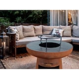 thumbnail of PURLINE Barbecue rotondo con piastra rotonda in acciaio e griglia in acciaio corten EFP55RCO