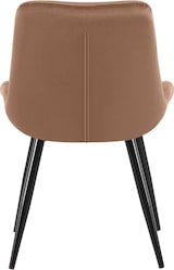 thumbnail of Décoshop26 - Esszimmerstuhl x1 in braunem Samt mit schwarzem Metallgestell Komfort und zeitlose Eleganz 10_0007225