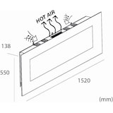 thumbnail of Sined Aprica Caminetto Elettrico Da Parete In Acciaio e Vetro Da 1500w Effetto Fiamma Led Nero
