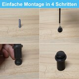 thumbnail of Tür-Abstandshalter Gummischutz Türstopper Schwarz Doorstopper Bodentürstopper