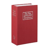 thumbnail of Relaxdays Buchtresor mit Schlüssel, klein, in Taschenbuchgröße, Stahlfach, HBT: 18 x 11,5 x 5,5 cm, Buchsafe, rot