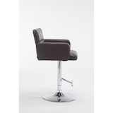 thumbnail of Tabouret de bar Los Angeles similicuir avec pied en métal Marron/Chrome