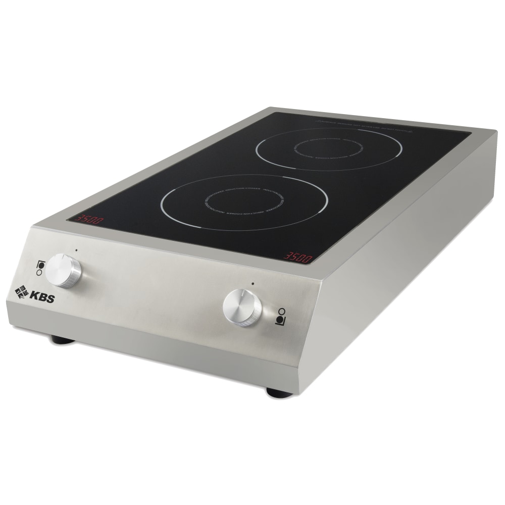 Induktions-Kochfläche mit Drehregler 2x 3,5 KW SCHOTT CERAN® Feld