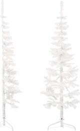 thumbnail of vidaXL Künstlicher Halb-Weihnachtsbaum mit Ständer Schlank Weiß 180 cm