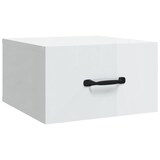 thumbnail of Tables de chevet murales 2 pcs Blanc brillant 35x35x20 cm