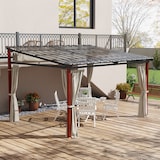 thumbnail of Outsunny Pergola da Giardino con Pareti Laterali e Tetto Retrattile