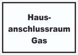 thumbnail of Hausanschlussraum Gas Schild mit Text HAR waagerecht A3 (297x420mm)