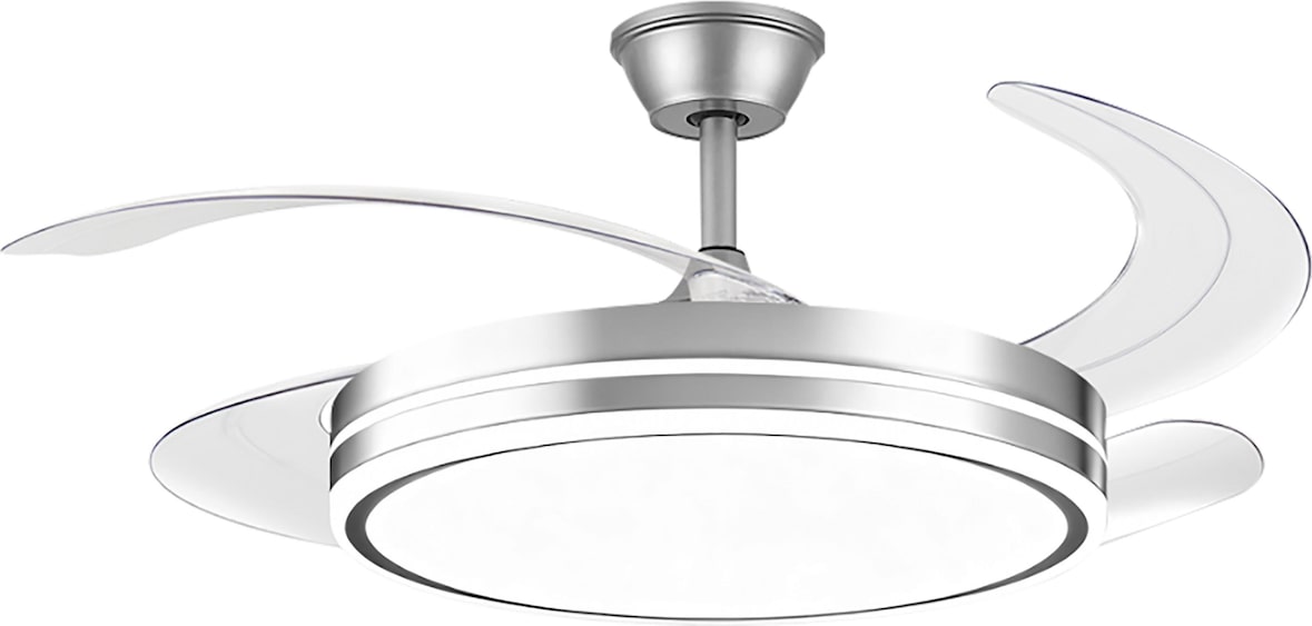 PURLINE Ventilador de techo retráctil con luz LED y temporizador CEILY BRISE SL