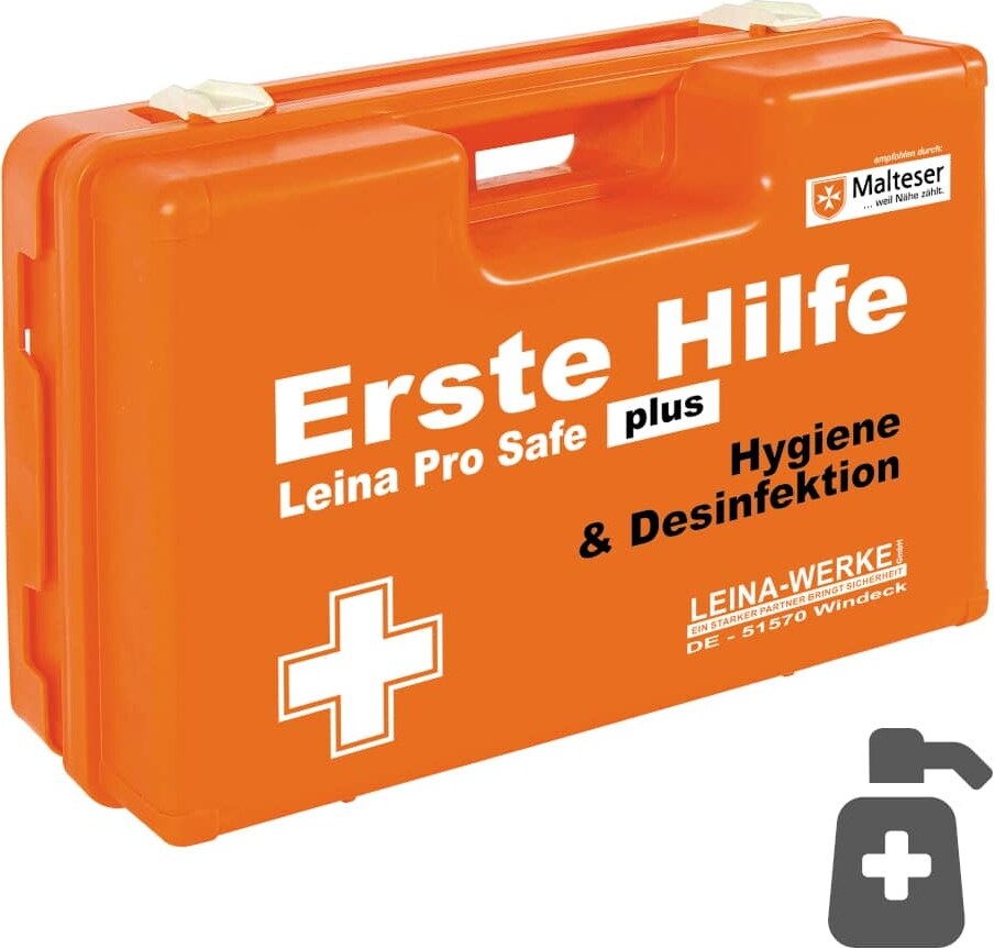 Erste-Hilfe-Koffer nach DIN 13169, Hygiene & Desinfektion