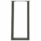 thumbnail of Helloshop26 - Juego de 2 patas de consola en forma de U 38 x 72 cm con nivelador ajustable diseño moderno en acero antracita 02_0057064