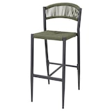 thumbnail of Bolero Eden PE Twist Rattan Outdoor Barhocker Grün (2 Stück)