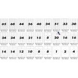 thumbnail of Caixa com 100 folhas tamanho A4 de etiquetas com cantos retos de 70X26 MM