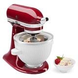 thumbnail of KitchenAid Ijsmachine 5KSMICM, 1,9 l, 27,9 x 21,6 x 17,8 cm (B x D x H), ijskom met roerarm en aandrijfadapter, grijs/ wit