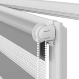 thumbnail of vidaXL Doppelrollo Seitenzug Duo Rollo 80 x 175 cm grau