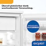 thumbnail of Exquisit Kühlschrank mit Gefrierfach, 109 Liter, kleiner Kühlschrank, freistehend, 85 cm hoch, Kompakt, KS516-4-E-040E weiss