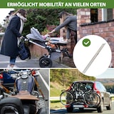 thumbnail of TRUTZHOLM 1 x Alu Auffahrschiene 194 cm Traglast 200 kg Fahrradrampe E-Bike Auffahrrampe starr grau
