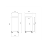 thumbnail of Armoire Réfrigérée Ventilée Positive 700L - Materiel Horeca GN650TN