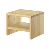 thumbnail of Nachttisch Kiefer massiv modernes kubisches Nachtkästchen in offener Form 90.20-K5