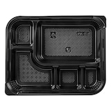 thumbnail of Cofres 5 Compartimentos  23,9X19X3,5 Cm Negro Pp (200 Unidades)