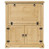 thumbnail of Décoshop26 - Vinoteca con compartimentos de almacenaje y puerta abatible 97 x 45 x 114 cm fabricada en madera maciza de pino DEC024428