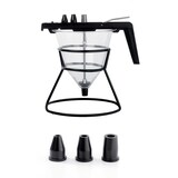 thumbnail of Ghidini, Pinocchio,imbuto dosatore in policarbonato,acciao inox, con 3 beccucci in silicone, e pidistallo nero