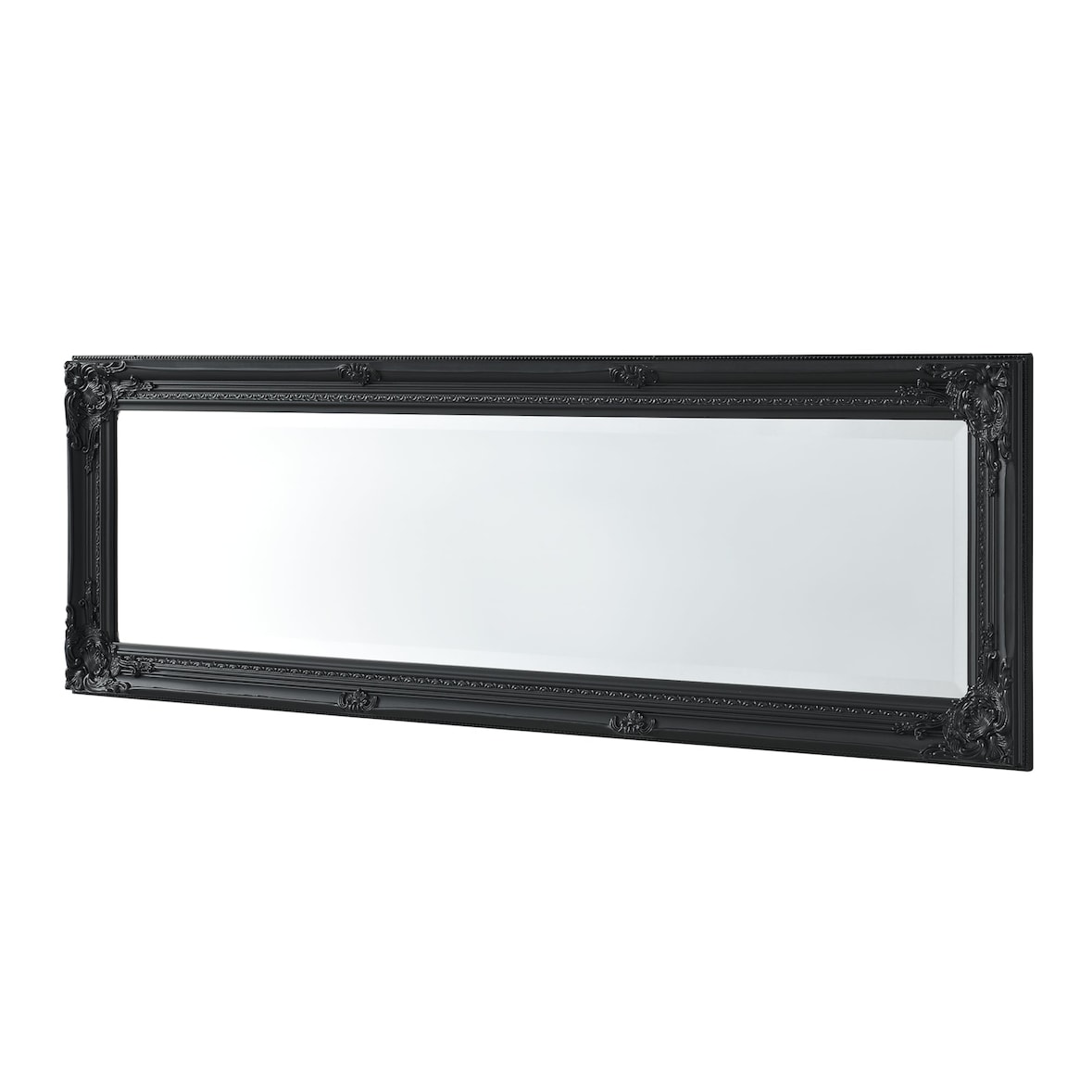 Helloshop26 - Miroir mural 132 x 42 x 3,5 cm noir 03_0007910