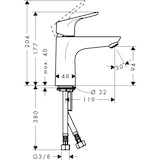 thumbnail of Hansgrohe FOCUS Einhandmischer Waschtisch Focus 100