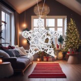 thumbnail of WellHome - Stella di Natale luminosa con 15 LED bianco caldo 40x40x10cm
